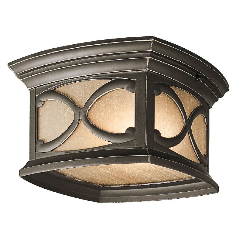 Track lighting for museums and galleriesFranceasi 2Lt Flush Mount – Olde Bronze Finish