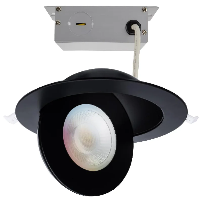 Track lighting with frosted glass shadesSatco S11296 Starfish 6 Inch LED Wi-fi RGBW Smart Gimbal Downlights Black Track lighting with frosted glass shadesSatco S11296 Starfish 6 Inch LED Wi-fi RGBW Smart Gimbal Downlights Black