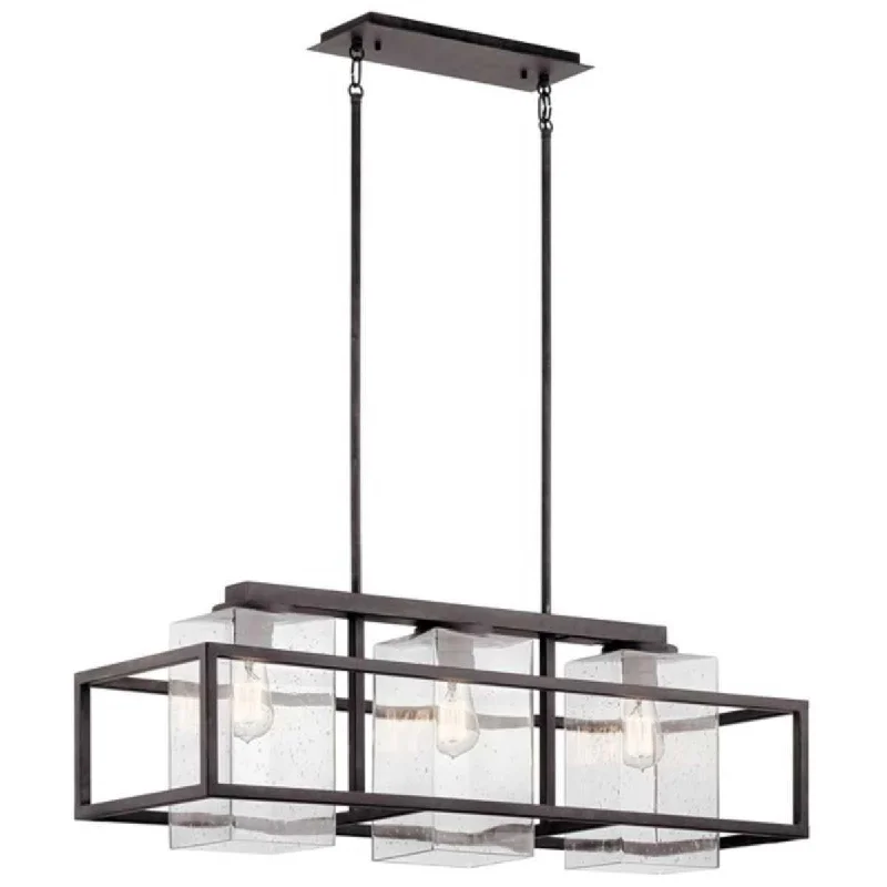 Corrosion - Resistant Industrial Lighting for Coastal FactoriesWright 36 in. 3 Lights Outdoor Chandelier Gray Finish Corrosion - Resistant Industrial Lighting for Coastal FactoriesWright 36 in. 3 Lights Outdoor Chandelier Gray Finish