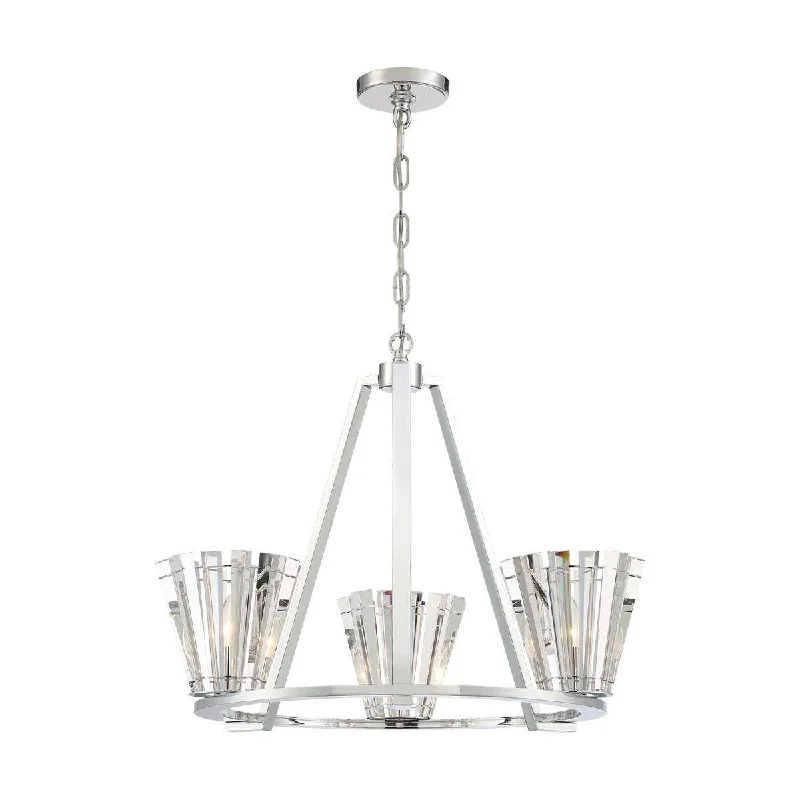 Industrial Task Lighting for Precision WorkstationsRicca 29 in. 3 Lights Chandelier Silver finish Industrial Task Lighting for Precision WorkstationsRicca 29 in. 3 Lights Chandelier Silver finish
