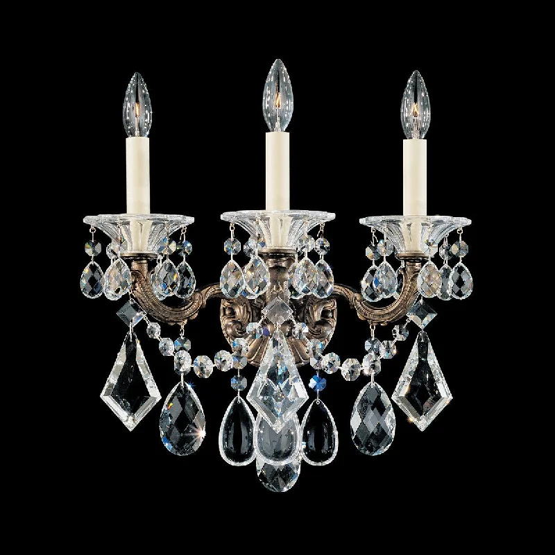 Rustic track lighting for farmhouse decorLa Scala 3-Light Wall Sconce