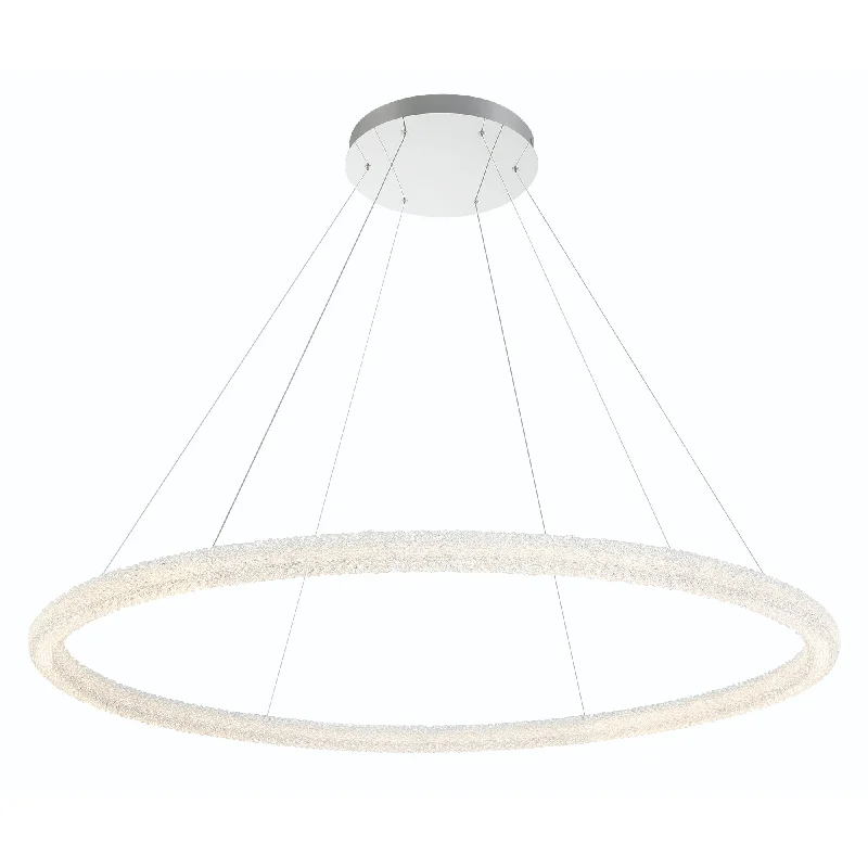 Track lighting for photography studiosEurofase 43926-015 SASSI 60" Crystal Cluster Ring LED Chandelier