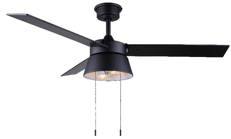 Track lighting with a long - lasting lifespanCanarm CF48KAD3BK Kade 48 Inch Ceiling Fan Matte Black Track lighting with a long - lasting lifespanCanarm CF48KAD3BK Kade 48 Inch Ceiling Fan Matte Black