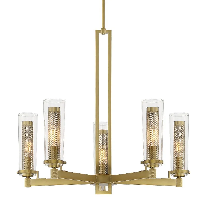 Energy - Efficient Industrial Lighting for Cost - SavingsEmmerham 26 in. 5 Lights Chandelier Brass finish Energy - Efficient Industrial Lighting for Cost - SavingsEmmerham 26 in. 5 Lights Chandelier Brass finish