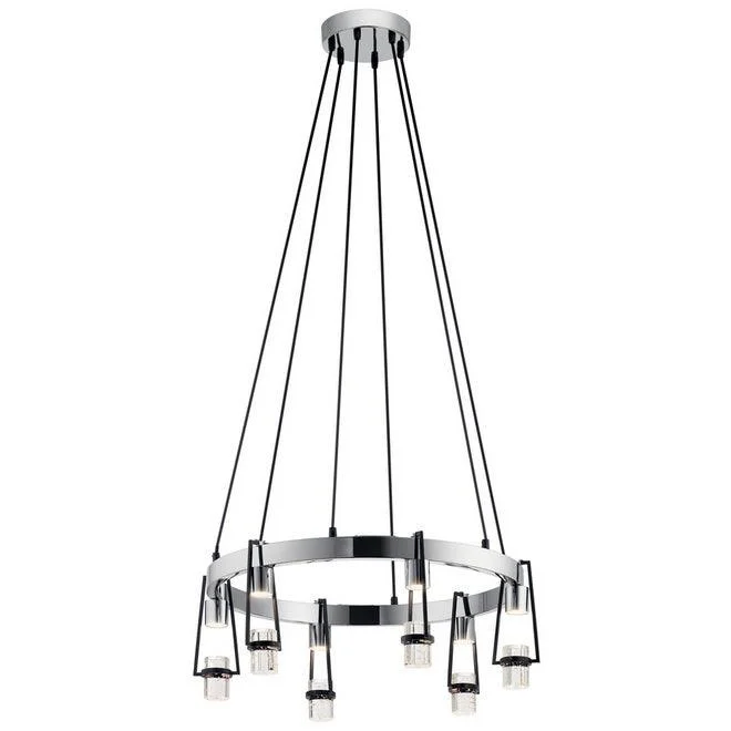 Corrosion - Resistant Industrial Lighting for Coastal FactoriesAyse 27 in. 6 Lights LED Chandelier Black Finish Corrosion - Resistant Industrial Lighting for Coastal FactoriesAyse 27 in. 6 Lights LED Chandelier Black Finish
