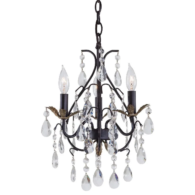 Adjustable Industrial Lighting for Flexible Illumination13 in. 3 Lights Chandelier Bronze & Silver finish Adjustable Industrial Lighting for Flexible Illumination13 in. 3 Lights Chandelier Bronze & Silver finish