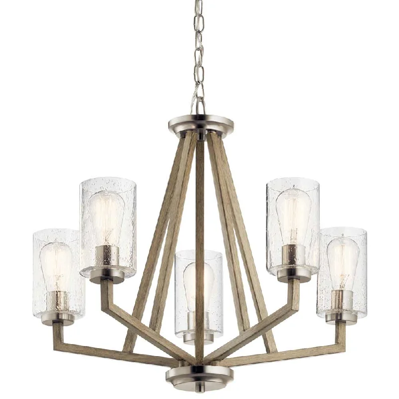 Industrial Lighting for Furniture FactoriesDeryn 24 in. 5 Lights Chandelier Gray finish Industrial Lighting for Furniture FactoriesDeryn 24 in. 5 Lights Chandelier Gray finish