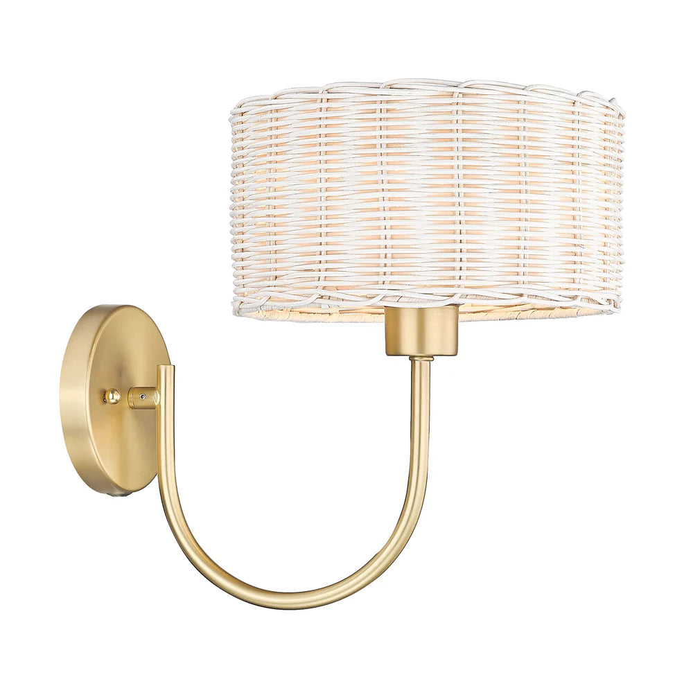 Track lighting for illuminating walkwaysGolden Lighting 1084-1W BCB-WW Erma White Wicker Wall Sconce Track lighting for illuminating walkwaysGolden Lighting 1084-1W BCB-WW Erma White Wicker Wall Sconce