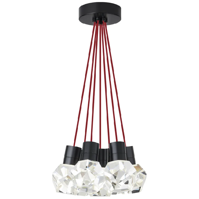 Track lighting for highlighting kitchen cabinetsKira 7-Light Pendant