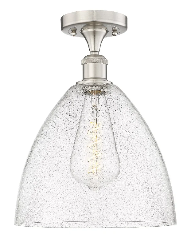 Industrial Lighting for Textile MillsEdison One Light Semi-Flush Mount