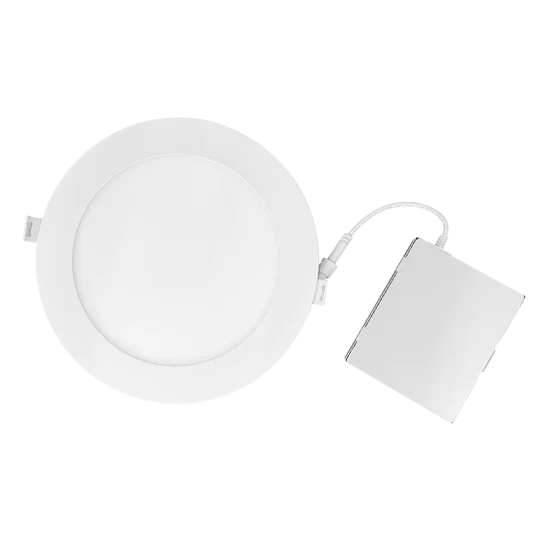Track lighting with a decorative track designLuxrite LR23761 6" LED Canless Round Smooth Wafer Downlight 5CCT