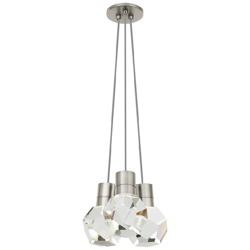 Track lighting with a decorative track designKira 3-Light Pendant