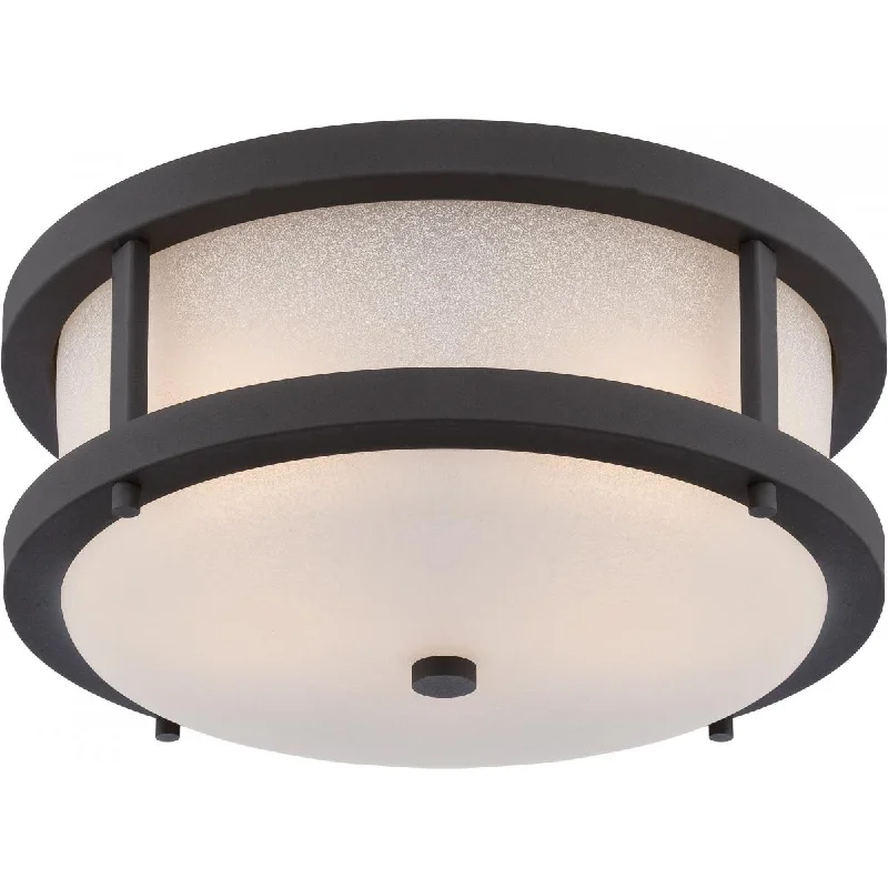 Color - Tunable Industrial Lighting for Special ApplicationsWillis 14 In. 2 Lights LED Outdoor Flush Mount Black finish Color - Tunable Industrial Lighting for Special ApplicationsWillis 14 In. 2 Lights LED Outdoor Flush Mount Black finish