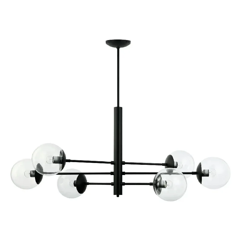 Contemporary track lighting in black finishMid-Century Linear Pendant