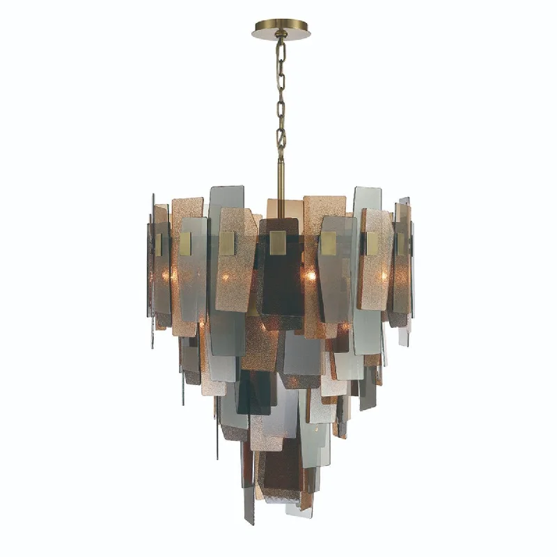 Industrial Area Lighting for Large Open SpacesCocolina 42 in. 19 Lights Chandelier Brass Finish Industrial Area Lighting for Large Open SpacesCocolina 42 in. 19 Lights Chandelier Brass Finish