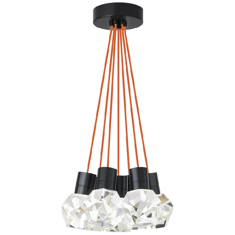 Industrial - style track lighting for loftsKira 7-Light Pendant