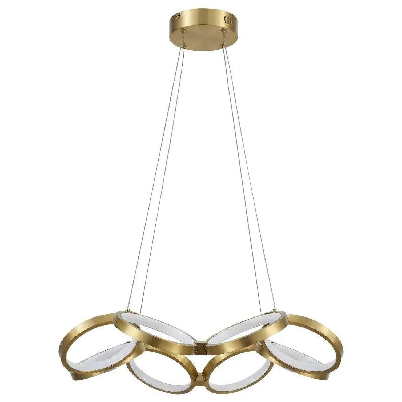 Track lighting with a decorative track designPhilo LED Chandelier