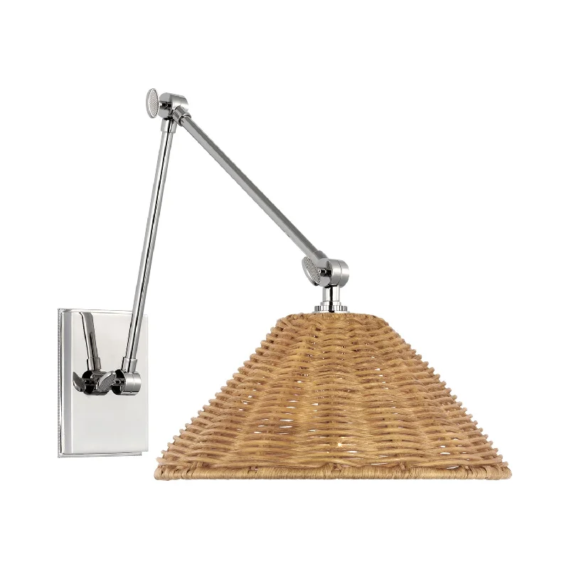 Contemporary track lighting in black finishfabric wall lamps with a linen shade for a relaxed and breathable atmosphereWimberley Swing Arm Wall Light Contemporary track lighting in black finishfabric wall lamps with a linen shade for a relaxed and breathable atmosphereWimberley Swing Arm Wall Light