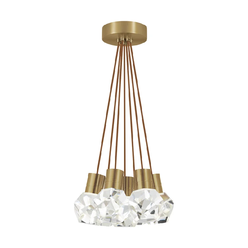 Track lighting for creating a moody atmosphereKira 7-Light Pendant