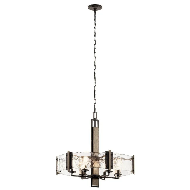 Industrial Lighting for Chemical PlantsAberdeen 28 in. 6 Lights Chandelier Old Bronze Finish Industrial Lighting for Chemical PlantsAberdeen 28 in. 6 Lights Chandelier Old Bronze Finish