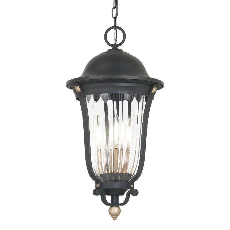 Shock - Resistant Industrial Lighting for Vibrating Machinery AreasPeale Street 4 lights 12 in. Outdoor Hanging Lantern Black & Gold finish Shock - Resistant Industrial Lighting for Vibrating Machinery AreasPeale Street 4 lights 12 in. Outdoor Hanging Lantern Black & Gold finish