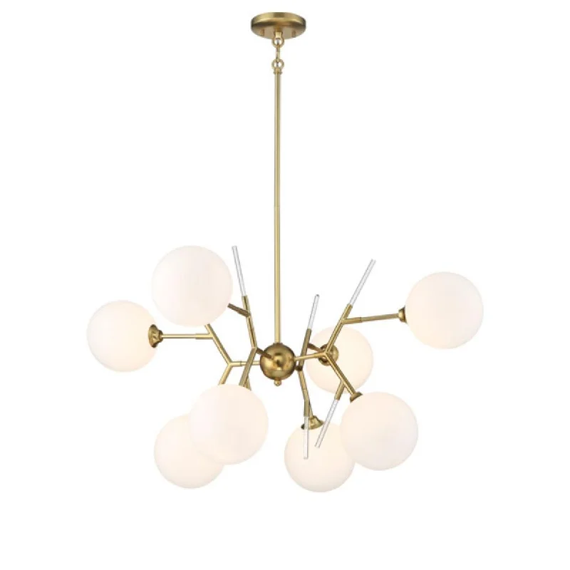 Industrial Lighting for Metal Fabrication ShopsPolares 36 in. 8 Lights Chandelier Gold finish Industrial Lighting for Metal Fabrication ShopsPolares 36 in. 8 Lights Chandelier Gold finish