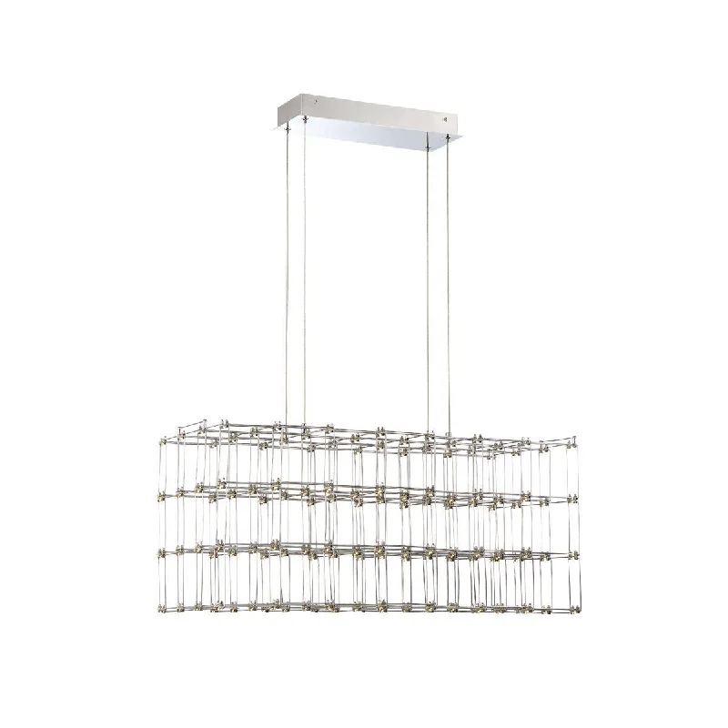 Industrial Lighting for Food Processing FactoriesLinwood 31 in. LED Chandelier Chrome Finish Industrial Lighting for Food Processing FactoriesLinwood 31 in. LED Chandelier Chrome Finish