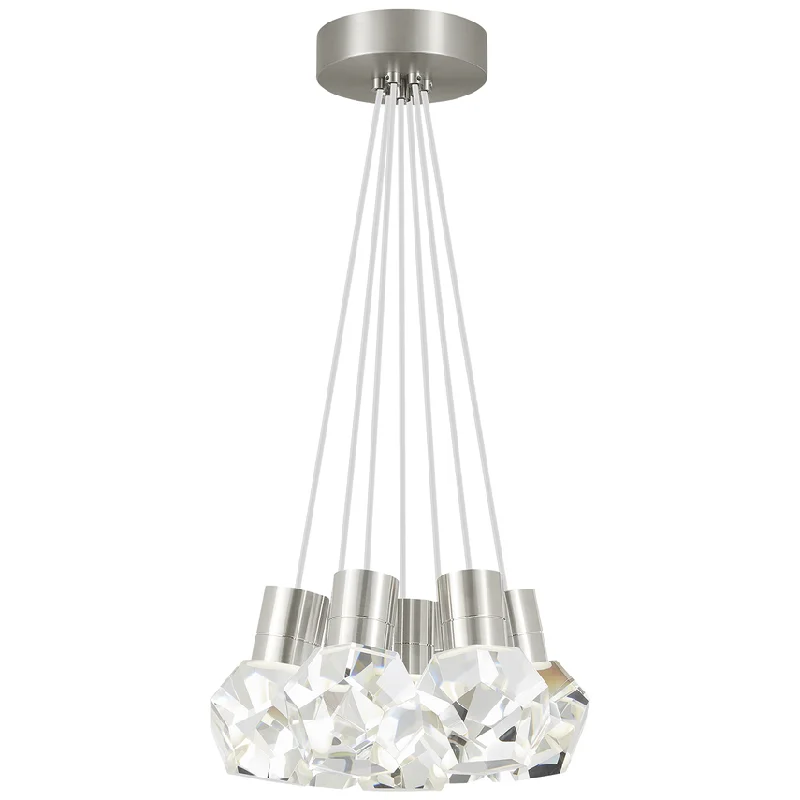Track lighting with multiple heads for flexibilityKira 7-Light Pendant