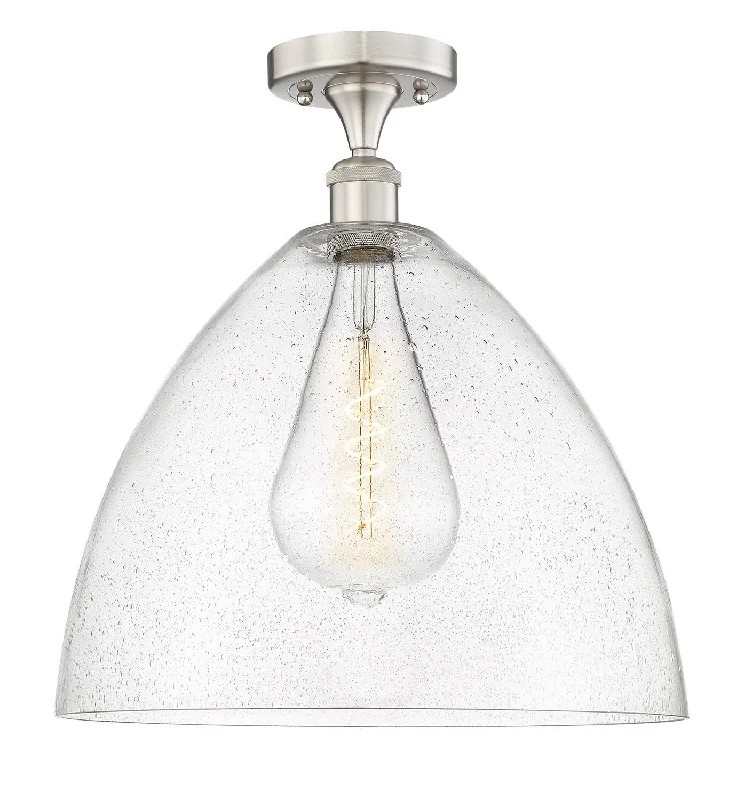 Industrial Lighting for Textile MillsEdison One Light Semi-Flush Mount