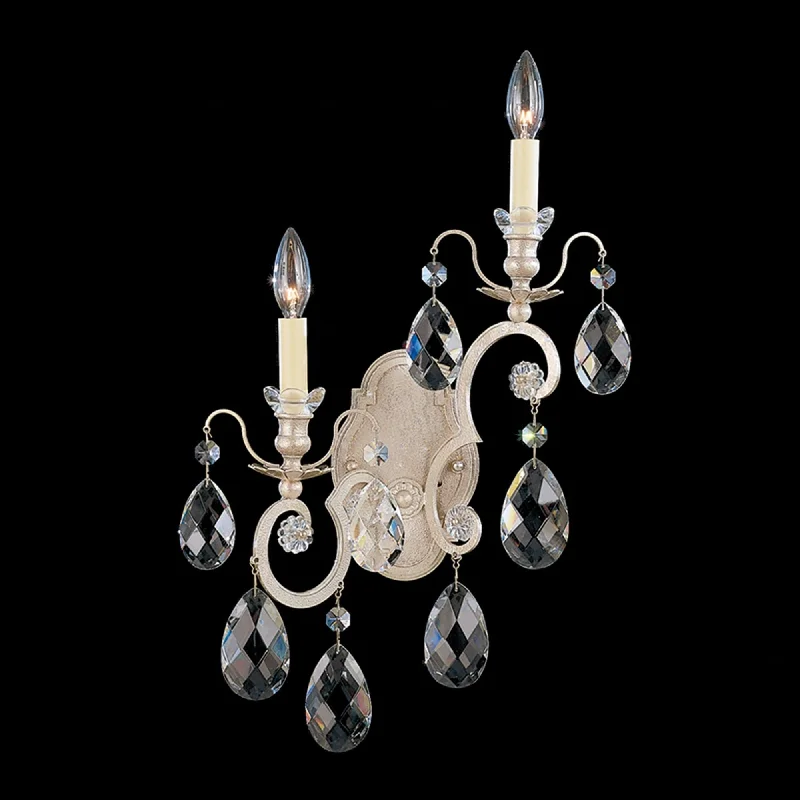 Track lighting with clear glass shadesRenaissance 2-Light Wall Sconce