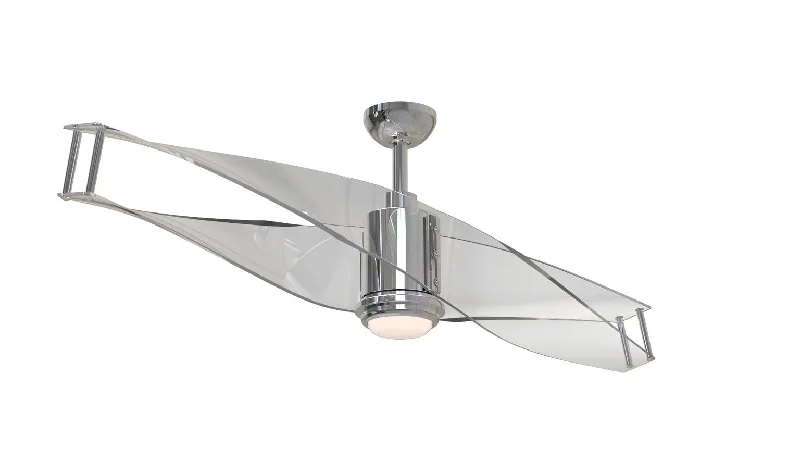 Track lighting for photography studiosCraftmade ILU56PLN2 Illusion 56" Ceiling Fan in Polished Nickel w/ Clear Acrylic Blades