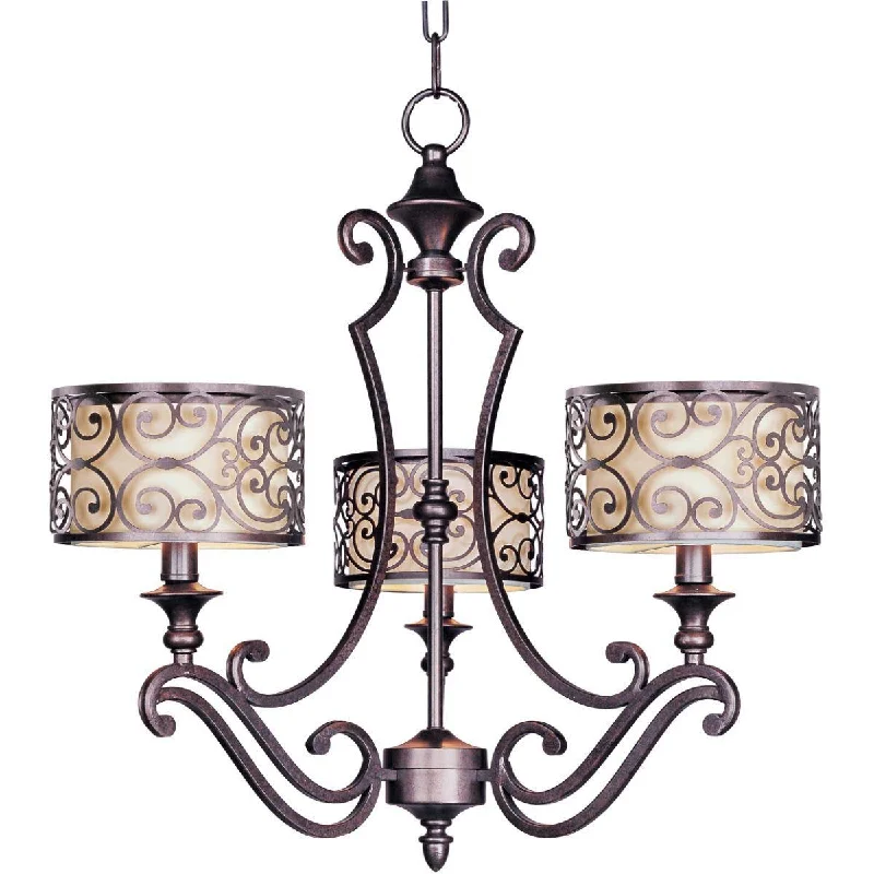 Industrial Lighting for Food Processing FactoriesMondrian 25 in. 3 Lights Chandelier Bronze Finish Industrial Lighting for Food Processing FactoriesMondrian 25 in. 3 Lights Chandelier Bronze Finish
