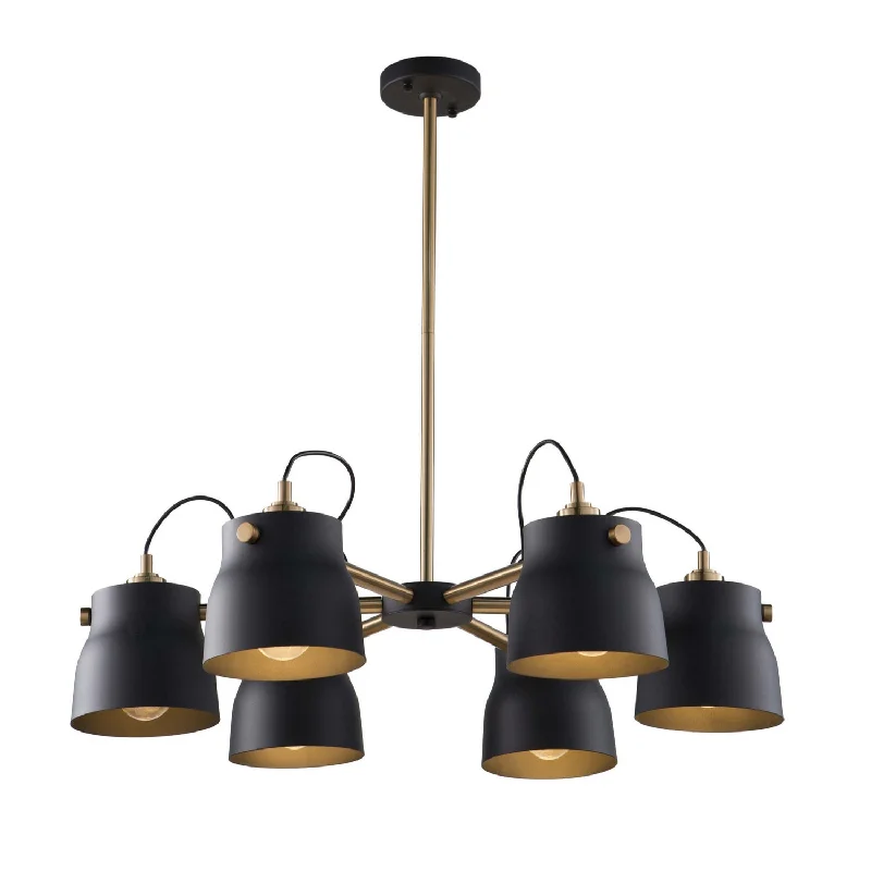 Contemporary track lighting in black finishEuro Industrial Chandelier