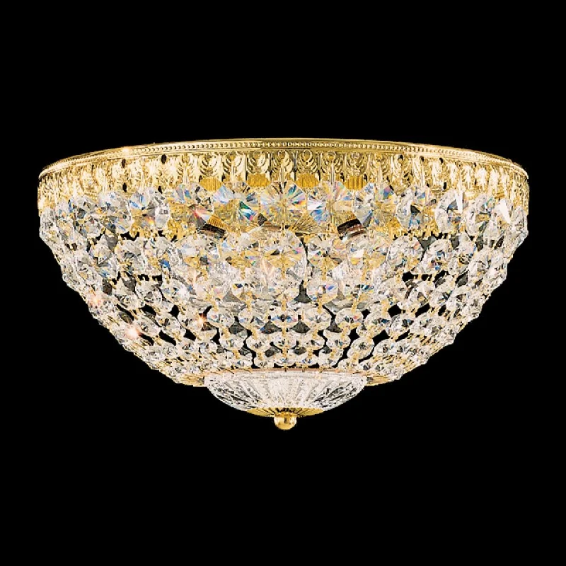 Track lighting for illuminating dining tablesPetit Crystal 5-Light Flush Mount