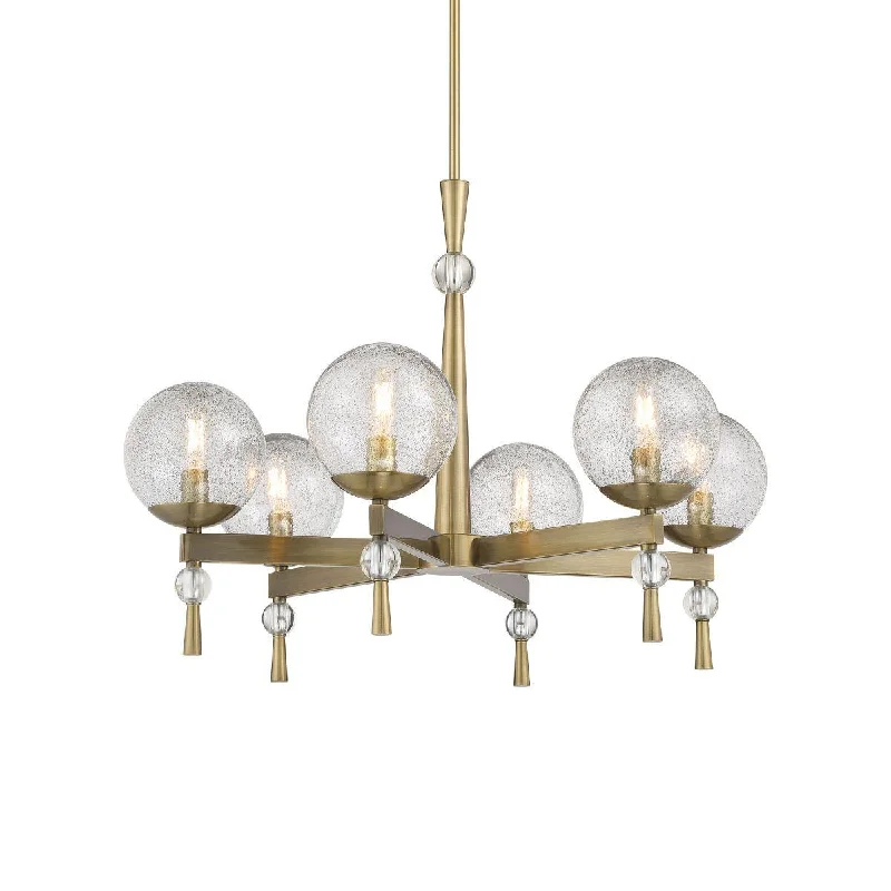 Adjustable Industrial Lighting for Flexible IlluminationPopuluxe 28 In. 6 Lights Chandelier Brass Finish Adjustable Industrial Lighting for Flexible IlluminationPopuluxe 28 In. 6 Lights Chandelier Brass Finish
