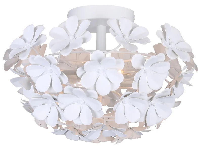 Track lighting for accentuating artworksCanarm IFM2022B14WH Cassia White Floral Flush Mount Track lighting for accentuating artworksCanarm IFM2022B14WH Cassia White Floral Flush Mount