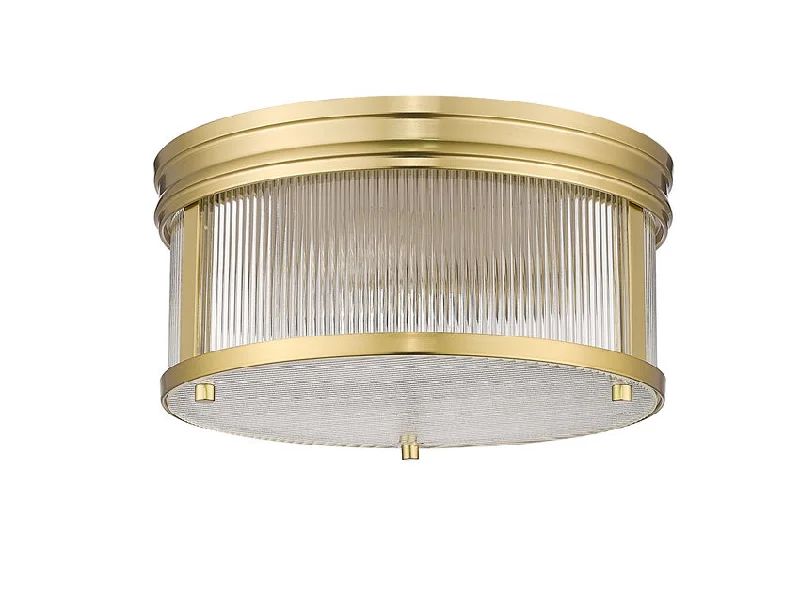 Track lighting for highlighting kitchen cabinetsZ-Lite 7504FR13-MGLD Carnaby 13 Inch Flush Mount in Modern Gold