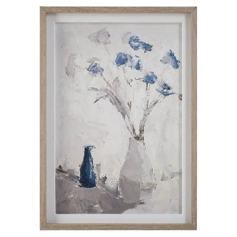 Commercial - grade track lighting for storesBlue Flowers Print