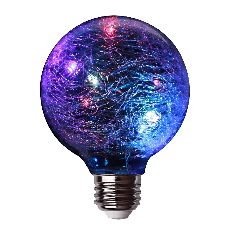 Outdoor - rated track lighting for patiosFeit FY/G25/RGB/CR/LED/RP Crackle Glass RGB G25 LED Fairy Light