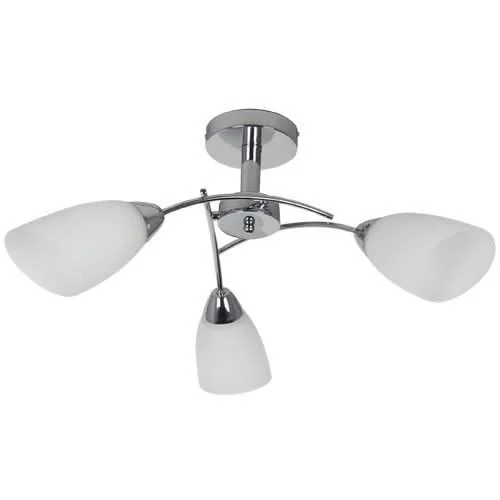 Chandeliers with Adjustable Arms for Directional LightingChandeliers with Adjustable Arms for Directional Lighting3 Light Polished Chrome Ceiling Fitting with White Glass Chandeliers with Adjustable Arms for Directional LightingChandeliers with Adjustable Arms for Directional Lighting3 Light Polished Chrome Ceiling Fitting with White Glass