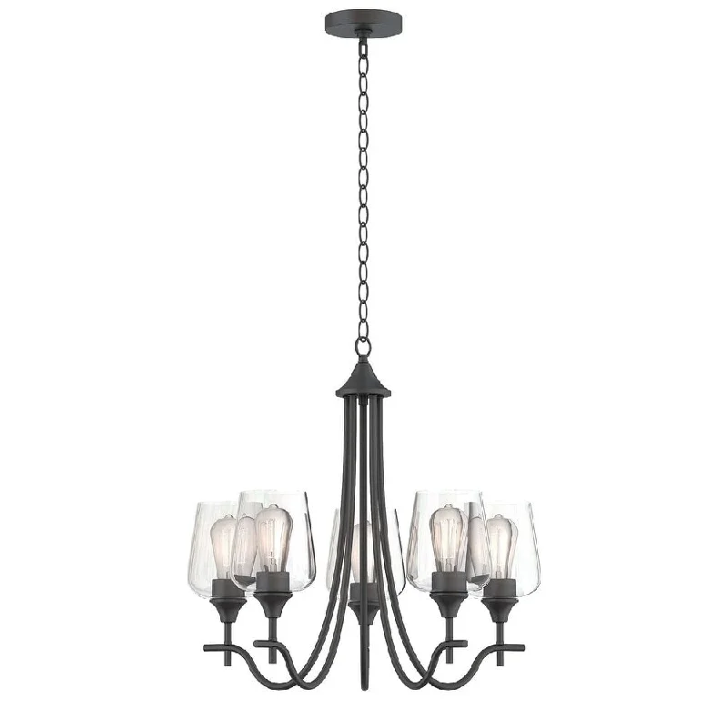 Chandeliers with Clear Crystal for a Sparkling EffectChandeliers with Clear Crystal for a Sparkling Effect5 - Light Modern Farmhouse Classic Sputnik Clear Glass Chandelier - 23.62"W x 23.23"H Chandeliers with Clear Crystal for a Sparkling EffectChandeliers with Clear Crystal for a Sparkling Effect5 - Light Modern Farmhouse Classic Sputnik Clear Glass Chandelier - 23.62"W x 23.23"H