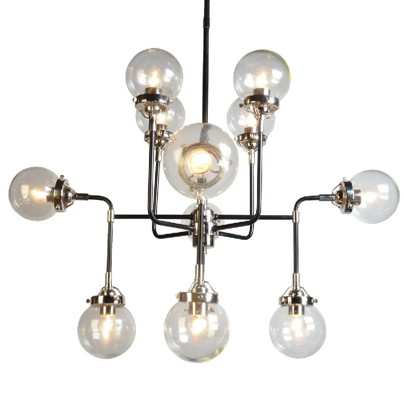Chandeliers with Murano Glass for a High - End Artistic TouchChandeliers with Murano Glass for a High - End Artistic TouchAA Warehousing 12 Light Chandelier in Black and Chrome Finish Chandeliers with Murano Glass for a High - End Artistic TouchChandeliers with Murano Glass for a High - End Artistic TouchAA Warehousing 12 Light Chandelier in Black and Chrome Finish