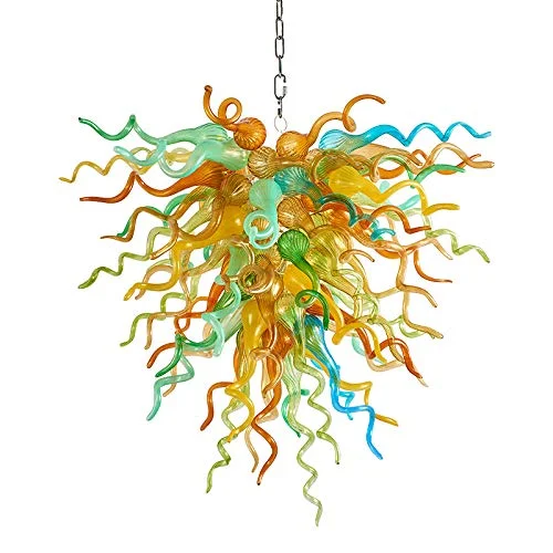 Large Chandeliers for Grand Halls and FoyersLarge Chandeliers for Grand Halls and FoyersBlown Glass Chandelier Multi-color Chihuly Style Large Chandeliers for Grand Halls and FoyersLarge Chandeliers for Grand Halls and FoyersBlown Glass Chandelier Multi-color Chihuly Style