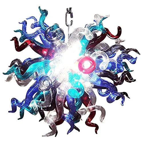 Small Chandeliers for Compact RoomsSmall Chandeliers for Compact RoomsBlown Glass Chandelier Multi Colors Chihuly Style