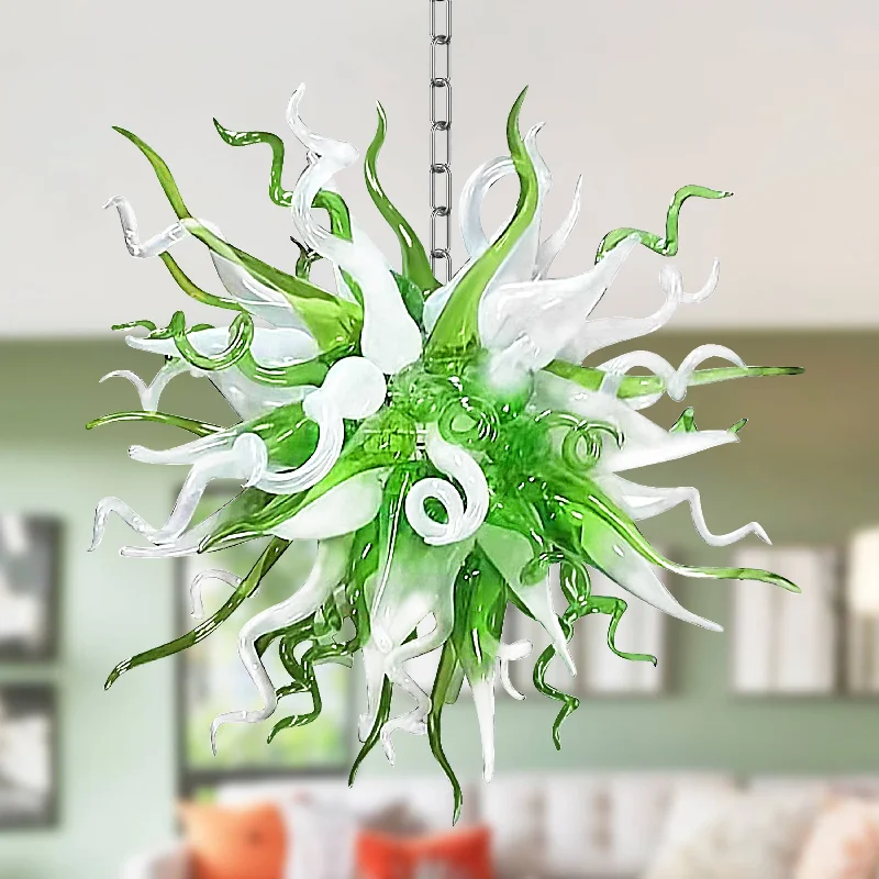 Art Deco Chandeliers for a Retro - Glam LookArt Deco Chandeliers for a Retro - Glam LookChihuly Style Chandelier Green And White Hand Blown Art Deco Chandeliers for a Retro - Glam LookArt Deco Chandeliers for a Retro - Glam LookChihuly Style Chandelier Green And White Hand Blown