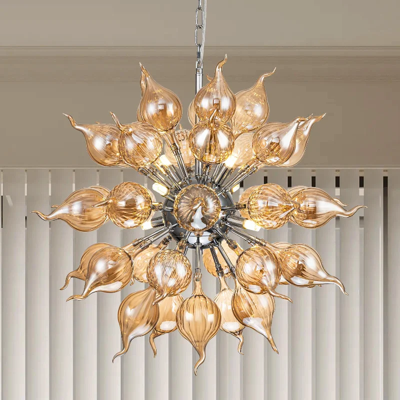 Incandescent Chandeliers for a Warm and Traditional GlowIncandescent Chandeliers for a Warm and Traditional GlowSputnik Shape Blown Glass Chandelier LED Brown Color Incandescent Chandeliers for a Warm and Traditional GlowIncandescent Chandeliers for a Warm and Traditional GlowSputnik Shape Blown Glass Chandelier LED Brown Color