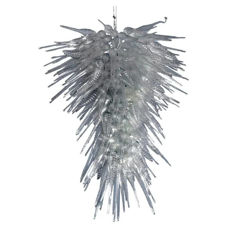 Chandeliers with Adjustable Arms for Directional LightingChandeliers with Adjustable Arms for Directional LightingIcicle Fantasy Blown Glass Chandelier Chihuly Style Lighting Fixture
