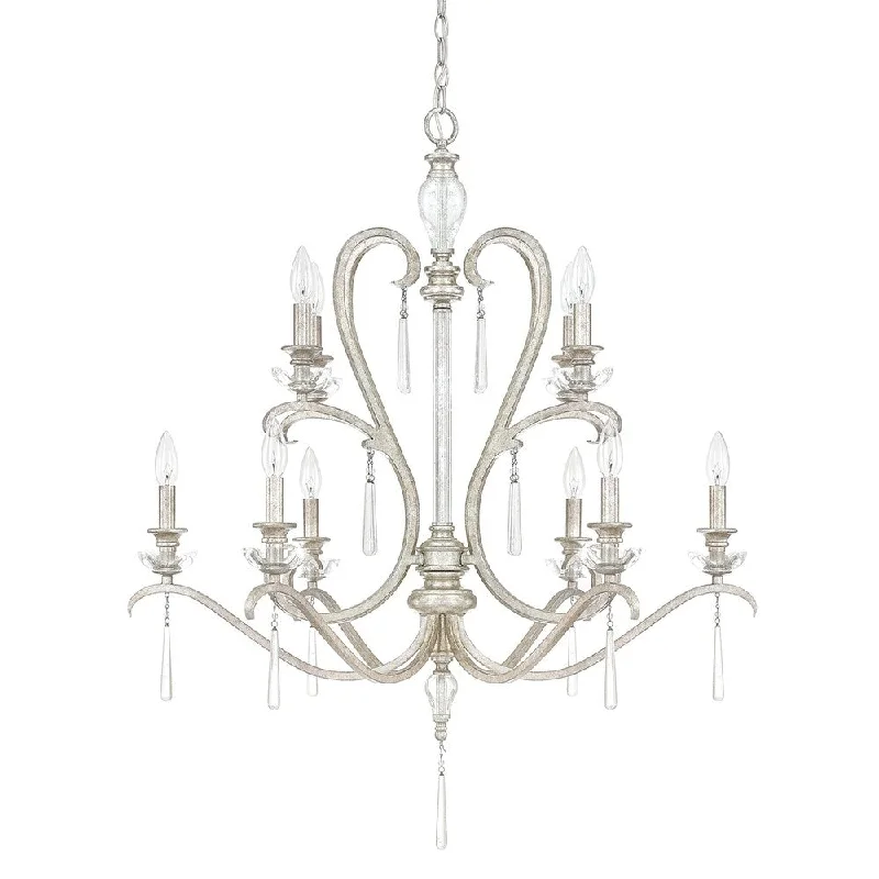 Chandeliers with Murano Glass for a High - End Artistic TouchChandeliers with Murano Glass for a High - End Artistic TouchCeline 10-light Antique Silver Chandelier Chandeliers with Murano Glass for a High - End Artistic TouchChandeliers with Murano Glass for a High - End Artistic TouchCeline 10-light Antique Silver Chandelier