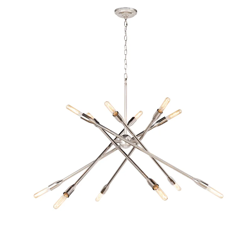 Victorian - Inspired Chandeliers with Ornate DetailsVictorian - Inspired Chandeliers with Ornate DetailsCobra Chandelier Large (Polished Nickel) By Regina Andrew Victorian - Inspired Chandeliers with Ornate DetailsVictorian - Inspired Chandeliers with Ornate DetailsCobra Chandelier Large (Polished Nickel) By Regina Andrew
