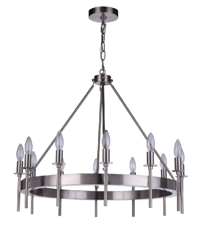 Industrial Iron Chandeliers for Loft - Inspired SpacesIndustrial Iron Chandeliers for Loft - Inspired SpacesCraftmade Larrson 54312-BNK Chandelier Light - Brushed Polished Nickel Industrial Iron Chandeliers for Loft - Inspired SpacesIndustrial Iron Chandeliers for Loft - Inspired SpacesCraftmade Larrson 54312-BNK Chandelier Light - Brushed Polished Nickel
